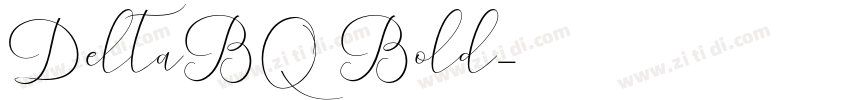 DeltaBQ Bold字体转换